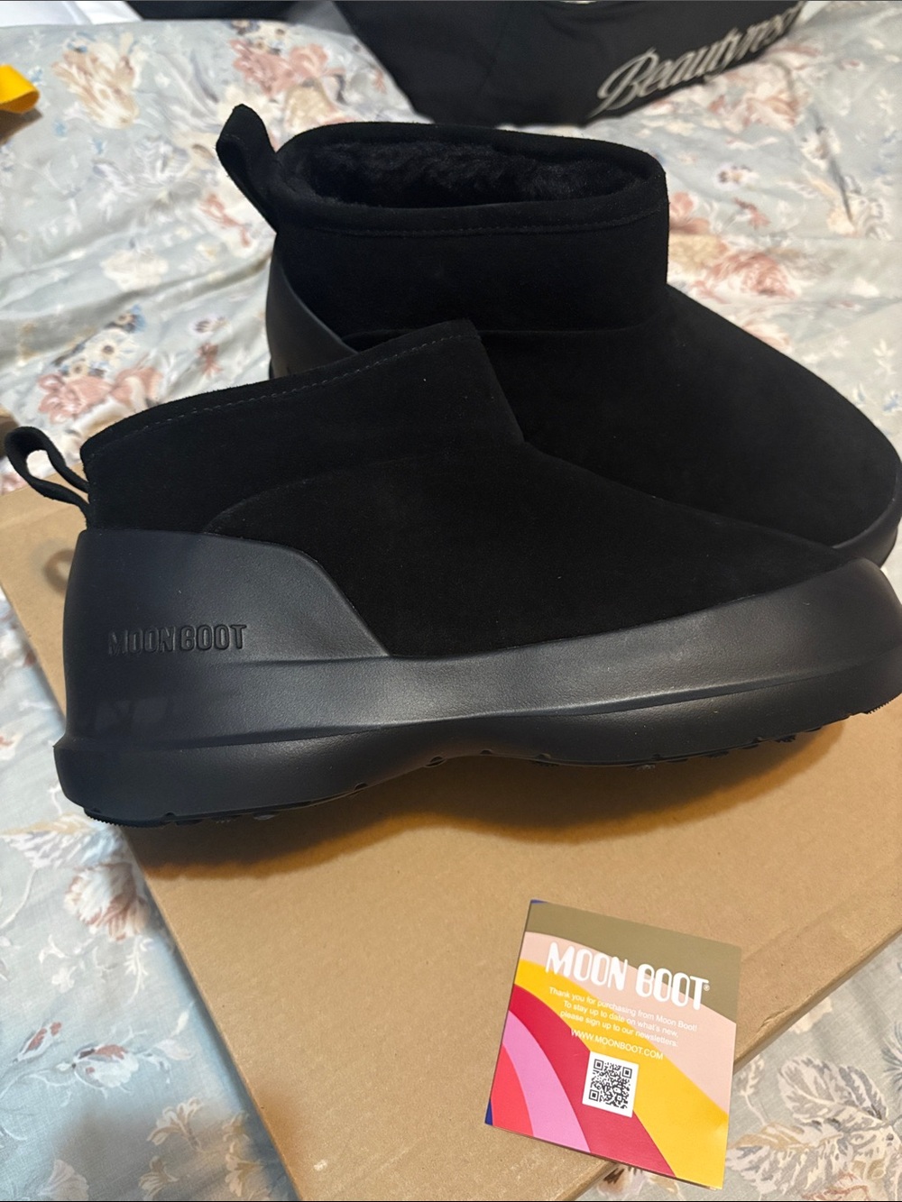 Moon Boot Black Low Ankle Winter Boots